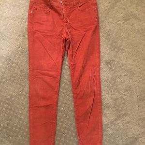Free People Rust Orange Corduroy Pants